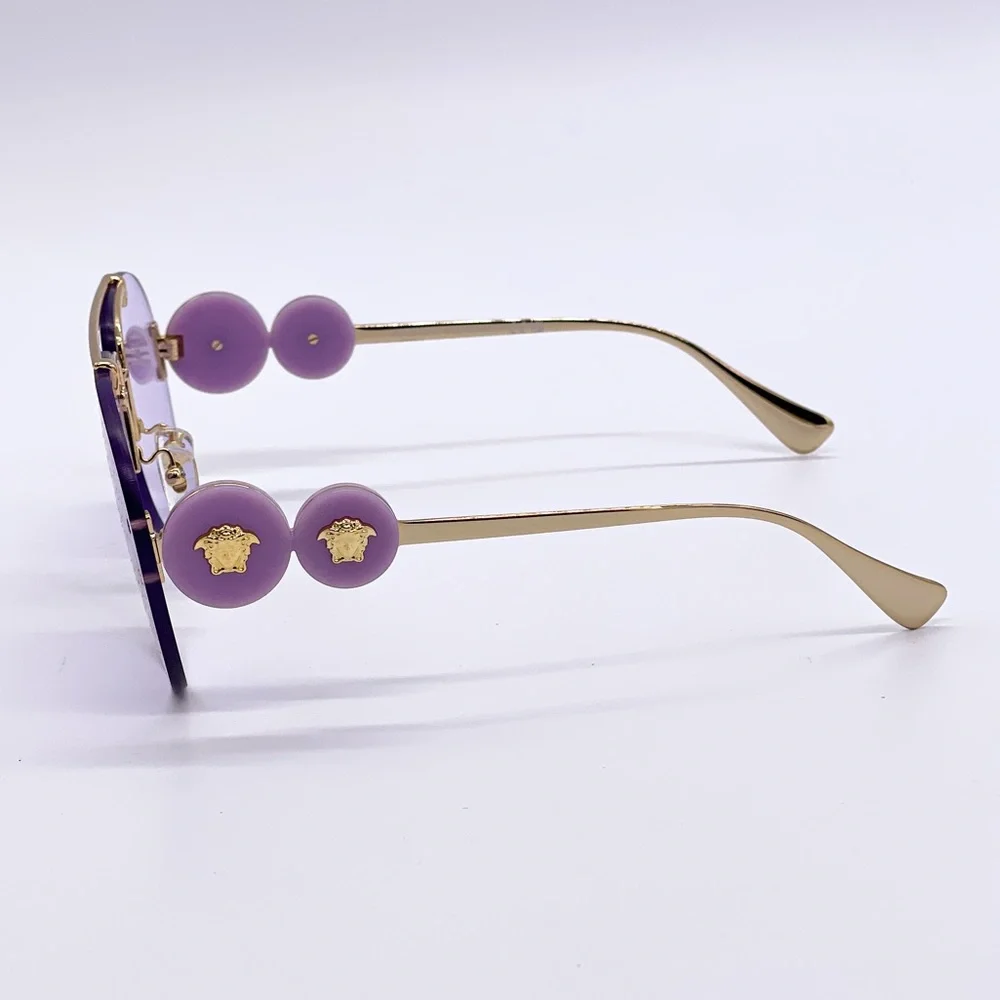 NEW VERSACE VE2250 14871A AVIATOR SUNGLASSES VERSACE MOD 2250 PURPLE_4